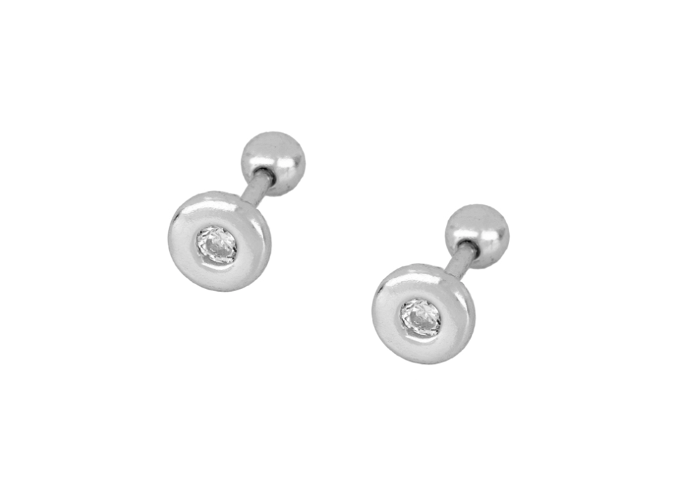 Bezel Style Earrings