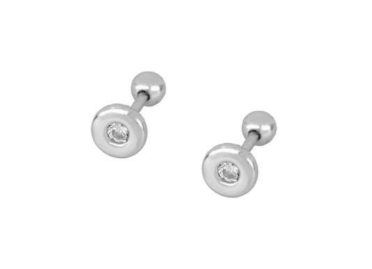 Bezel Style Earrings