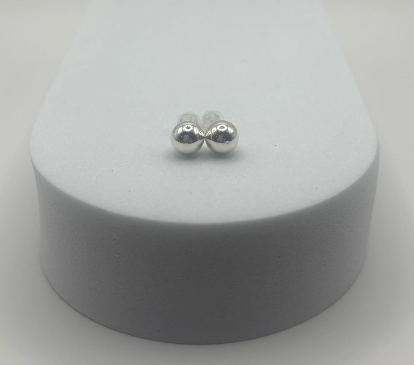 Ball Stud Earrings, 5mm Approx.