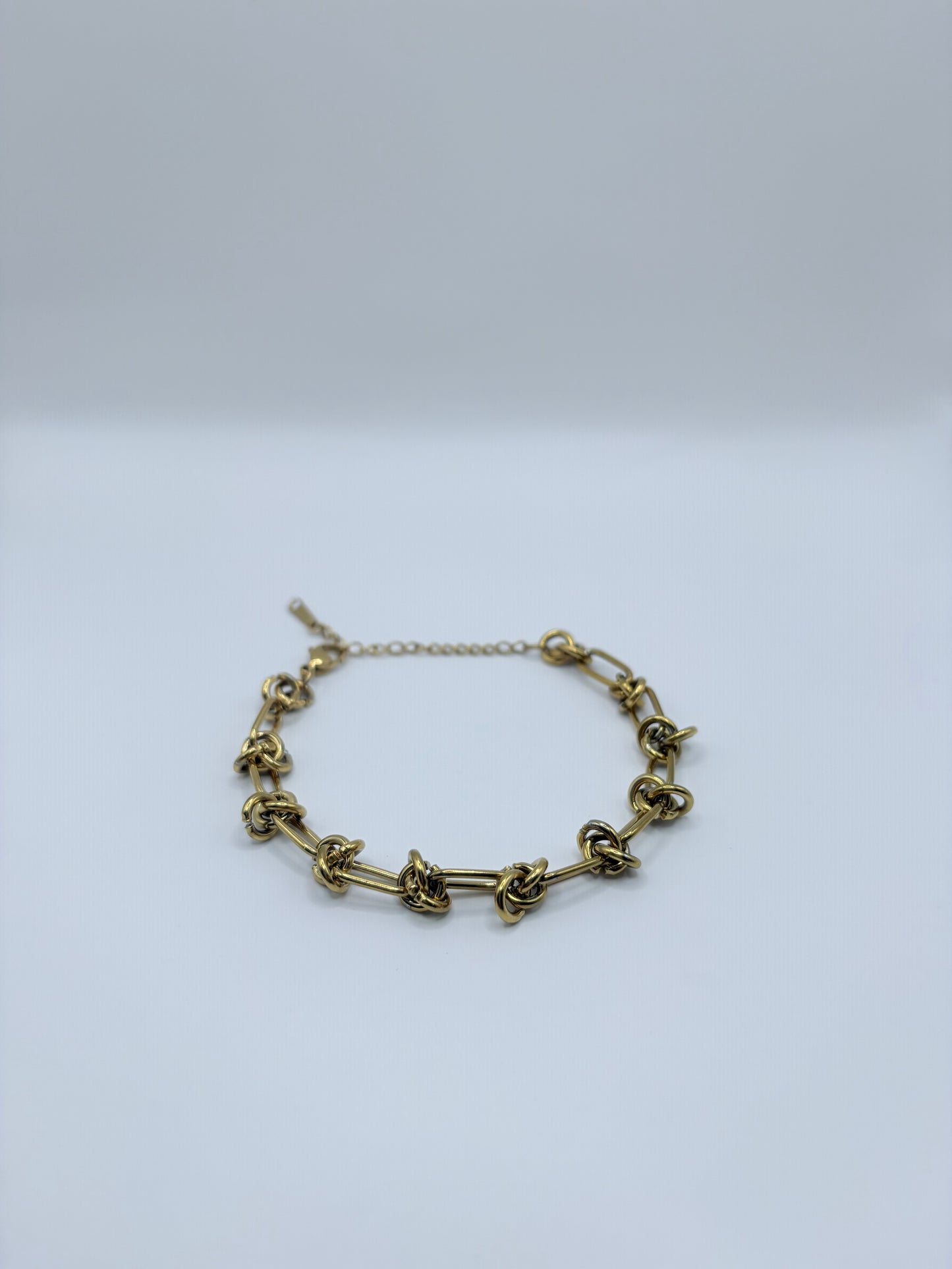 18k Gold Plated Knot Link Bracelet