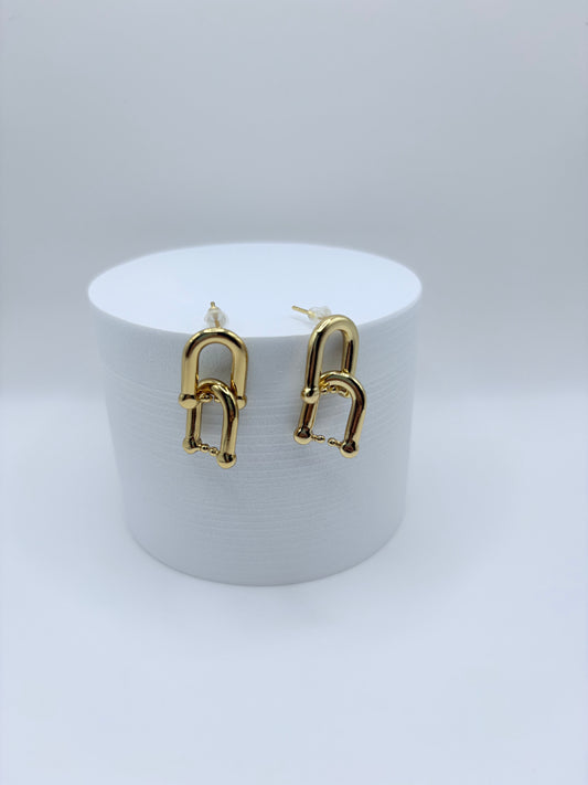 18k Gold Plated Drop Earrings