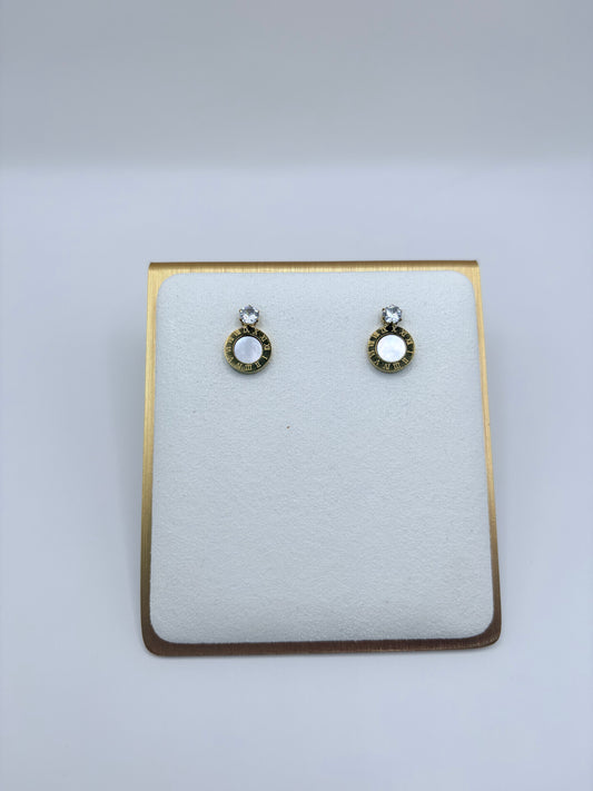 18k Gold Plated Stud Earrings