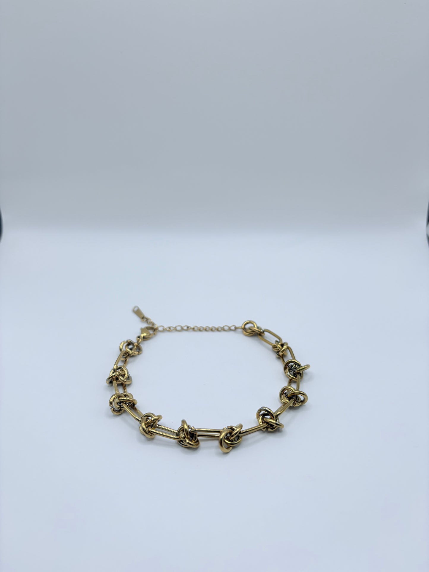 18k Gold Plated Knot Link Bracelet