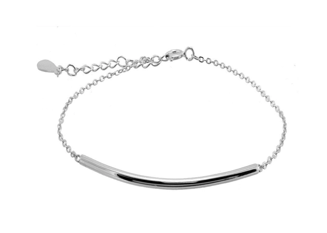 Silver Tube Bracelet